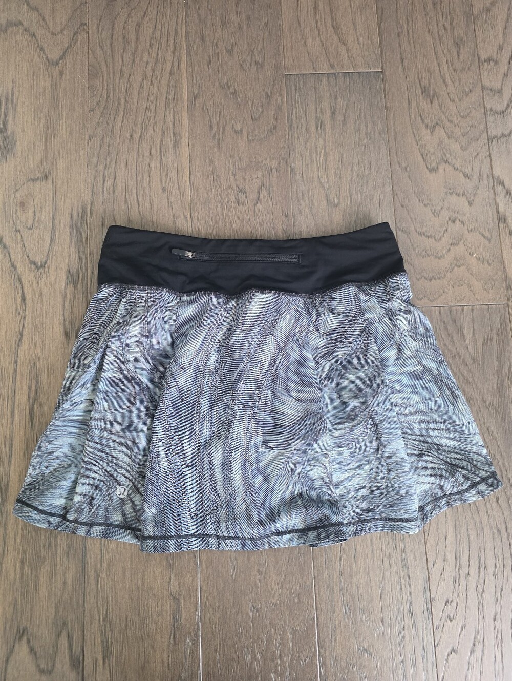 Lululemon Pace Rival Mid-Rise Skirt Dimensional Icing Blue Multi Size 4 Tall - Picture 10 of 11